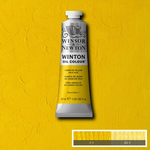 Winsor et Newton - Couleur d'huile Winton - 37 ml - Cadmium jaune pâle (8)