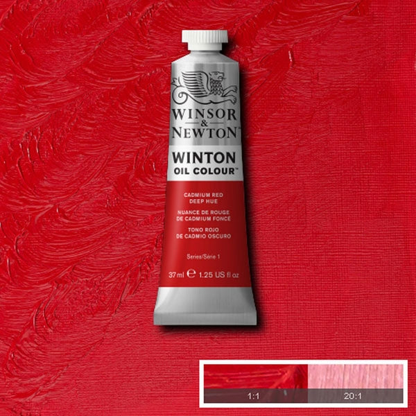 Winsor et Newton - Couleur d'huile Winton - 37 ml - Cadmium Red Deep (6)
