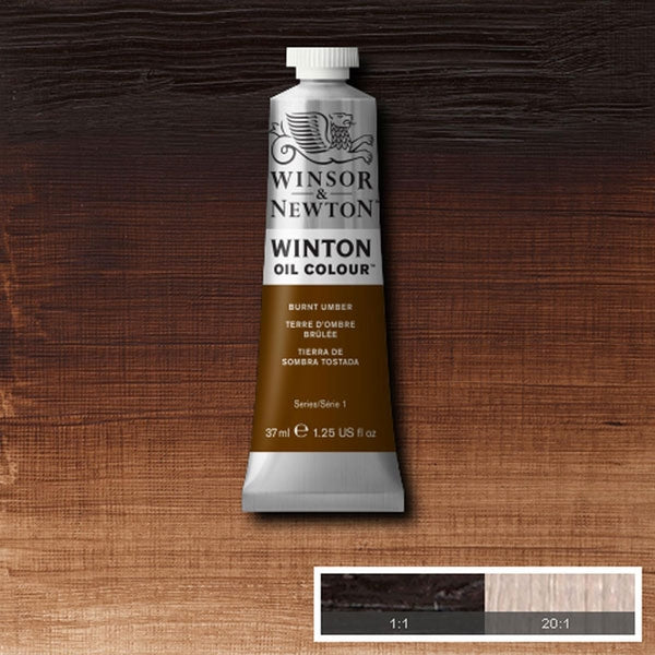 Winsor et Newton - Couleur de l'huile Winton - 37 ml - ombre brûlé (3)