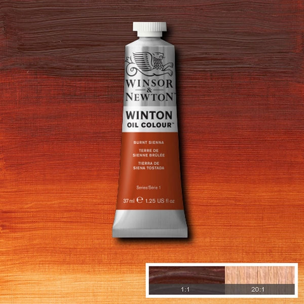 Winsor et Newton - Couleur d'huile de Winton - 37 ml - Sienne brûlée (2)