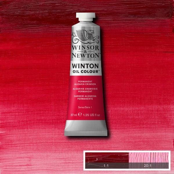 Winsor et Newton - Couleur d'huile de Winton - 37 ml - Alizarin Crimson permanent (1)