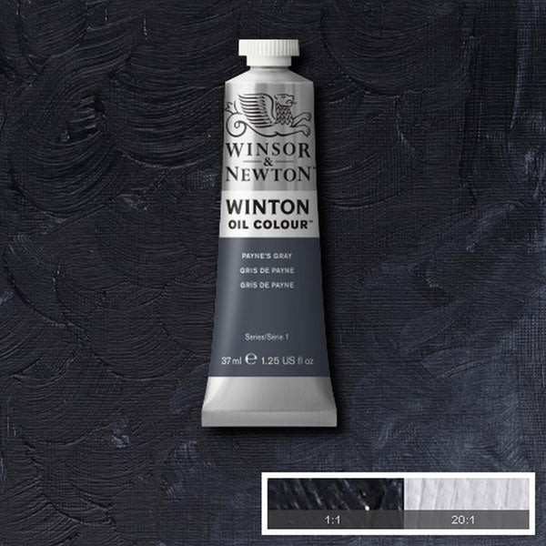 Winsor en Newton - Winton Oil Color - 37ml - Paynes Gray (32)