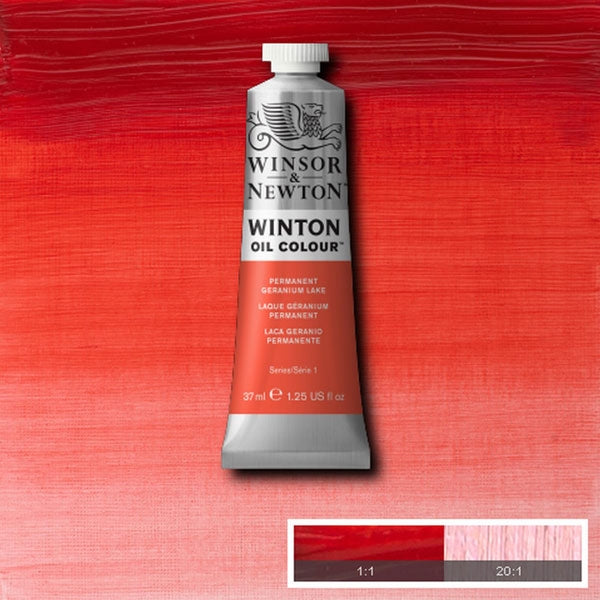 Winsor and Newton - Winton Oil Colour - 37ml - Permanent Geranium Lake (22)