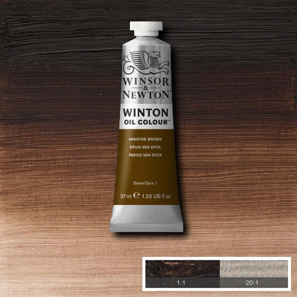 Winsor and Newton - Winton Oil Colour - 37ml - Vandyke Brown (41)
