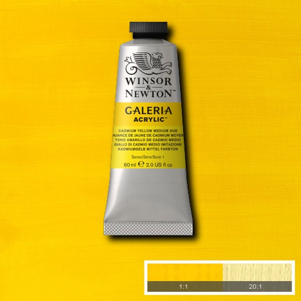 Winsor e Newton - Colore acrilico Galeria - 60 ml - tonalità media gialla cadmio