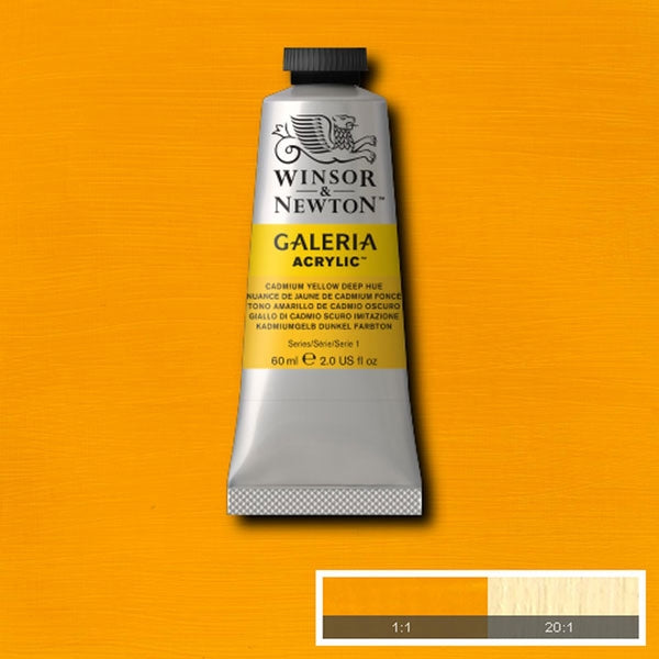Winsor et Newton - Galeria Couleur acrylique - 60 ml - Cadmium jaune profond