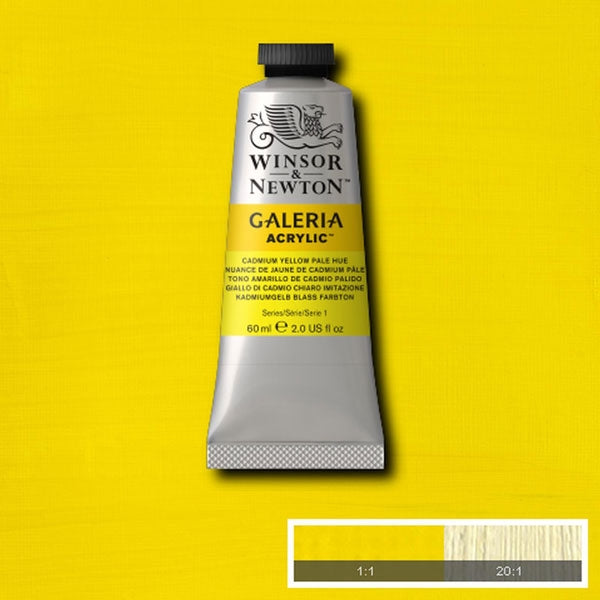Winsor e Newton - Colore acrilico Galeria - 60 ml - Pale giallo cadmio