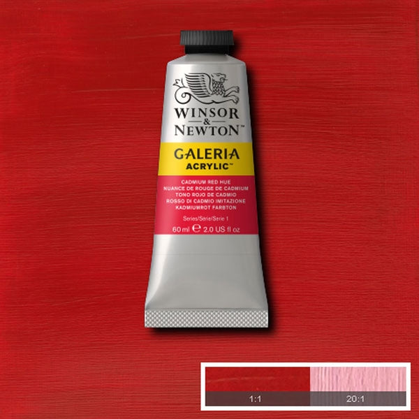 Winsor e Newton - Colore acrilico Galeria - 60 ml - tonalità rossa cadmio