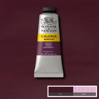Winsor et Newton - Couleur acrylique de Galeria - 60 ml - Bourgogne