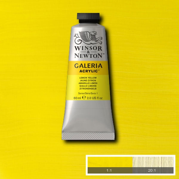 Winsor und Newton - Galeria Acrylfarbe - 60 ml - Zitronengelb