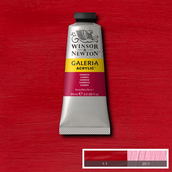 Winsor en Newton - Galeria Acryl -kleur - 60 ml - Crimson