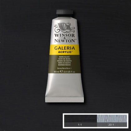 Winsor et Newton - Couleur acrylique de Galeria - 60 ml - Mars Black