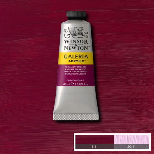 Winsor en Newton - Galeria Acryl -kleur - 60 ml - Permanente magenta