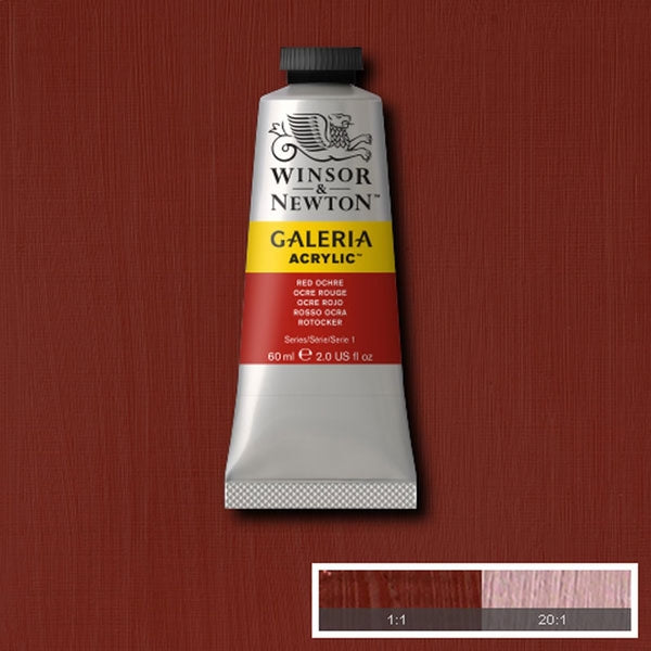 Winsor en Newton - Galeria Acryl -kleur - 60 ml - rode oker