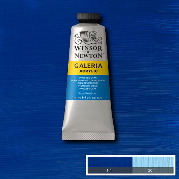 Winsor und Newton - Galeria Acrylfarbe - 60 ml - Prozess Cyan