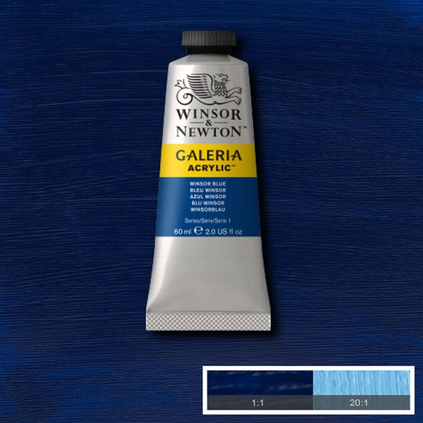 Winsor und Newton - Galeria Acrylfarbe - 60 ml - Winsor Blau