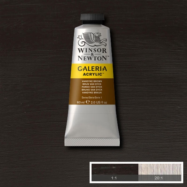 Winsor et Newton - Couleur acrylique de Galeria - 60 ml - Vandyke Brown