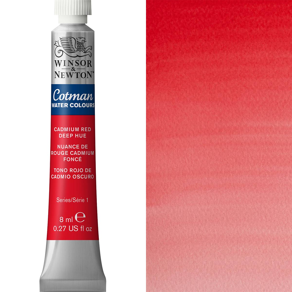 Winsor et Newton - Cotman Watercolor - 8 ml - Cadmium Red Deep