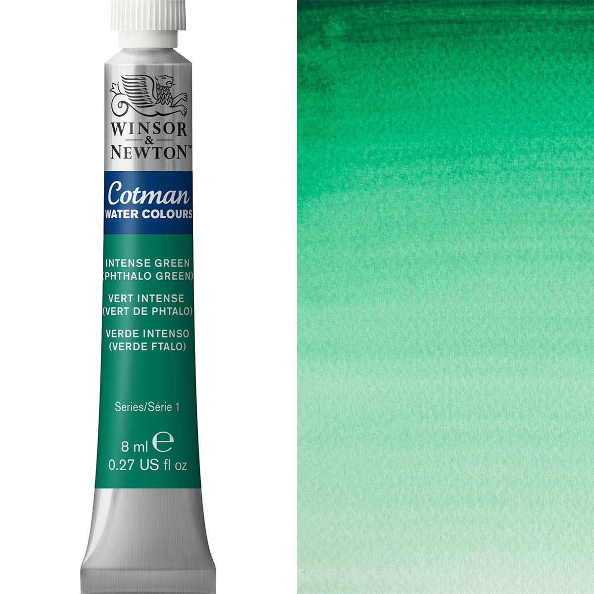 Winsor and Newton - Cotman Watercolour - 8ml - Intense Green