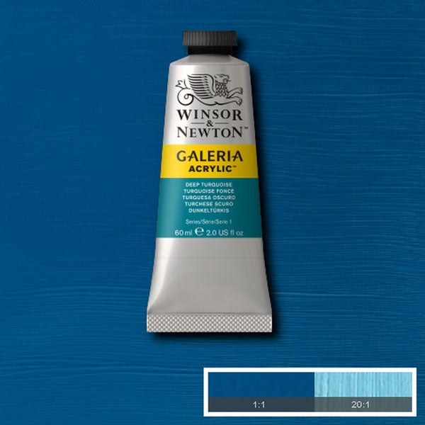 Winsor et Newton - Couleur acrylique de Galeria - 60 ml - Turquoise Deep