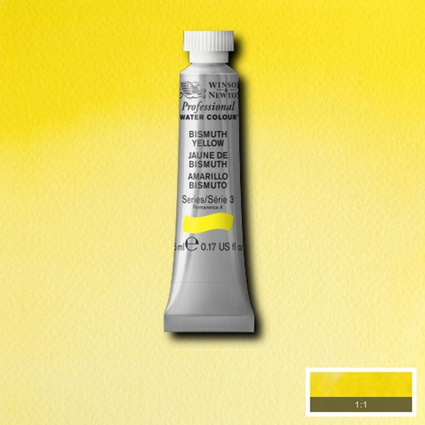 Winsor et Newton - Aquarelle des artistes professionnels - 5 ml - Bismuth jaune