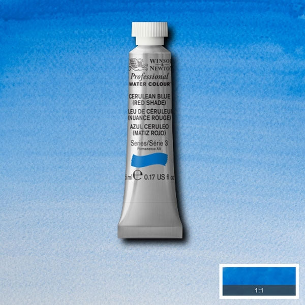 Winsor and Newton - Watercolor degli artisti professionisti - 5 ml - tonalità rossa blu ceruleo