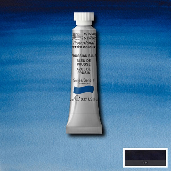 Winsor and Newton - Watercolor degli artisti professionisti - 5 ml - blu prussiano