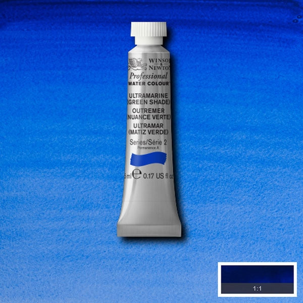 Winsor et Newton - Aquarelle des artistes professionnels - 5 ml - Shade verte ultramarine