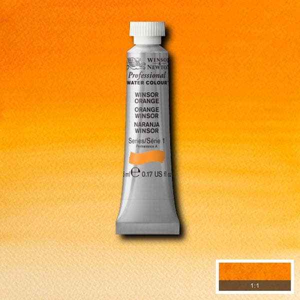 Winsor et Newton - Aquarelle des artistes professionnels - 5 ml - Winsor Orange