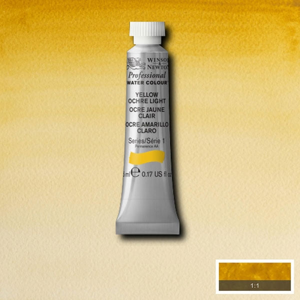 Winsor and Newton - Watercolor degli artisti professionisti - 5 ml - Luce ocra gialla