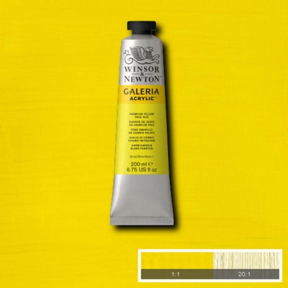 Winsor und Newton - Galeria Acrylfarbe - 200 ml - Cadmiumgelb blass