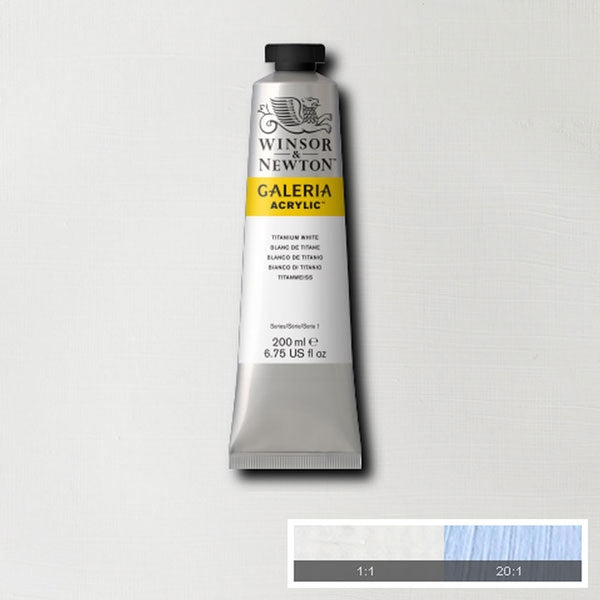 Winsor en Newton - Galeria Acryl -kleur - 200 ml - Titanium White