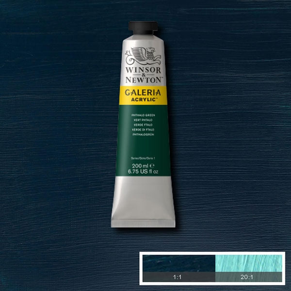 Winsor et Newton - Couleur acrylique de Galeria - 200 ml - Phthalo Green