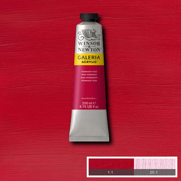 Winsor e Newton - Colore acrilico Galeria - 200 ml - Rosa permanente