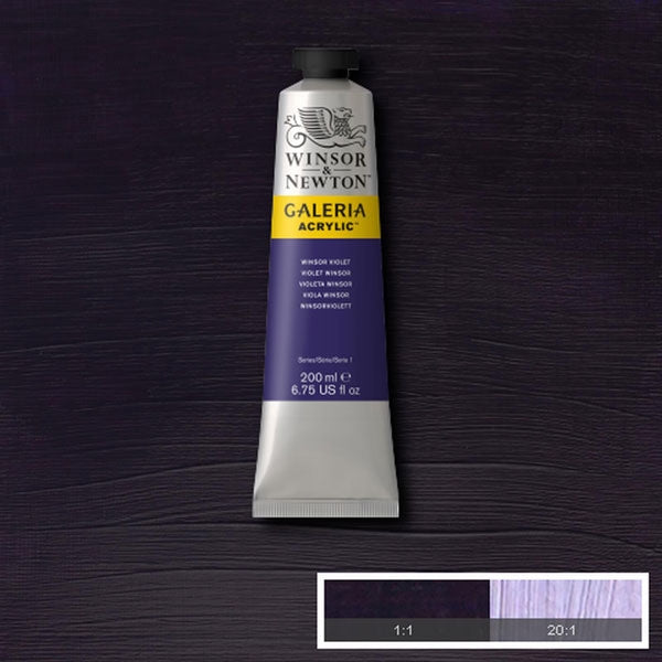 Winsor und Newton - Galeria Acrylfarbe - 200 ml - Winsor Violet