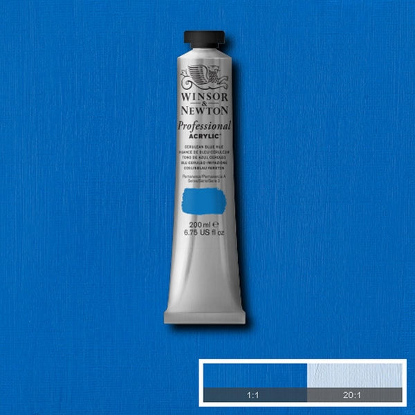Winsor e Newton - Colore acrilico degli artisti professionisti - 200 ml - conaco blu ceruleo