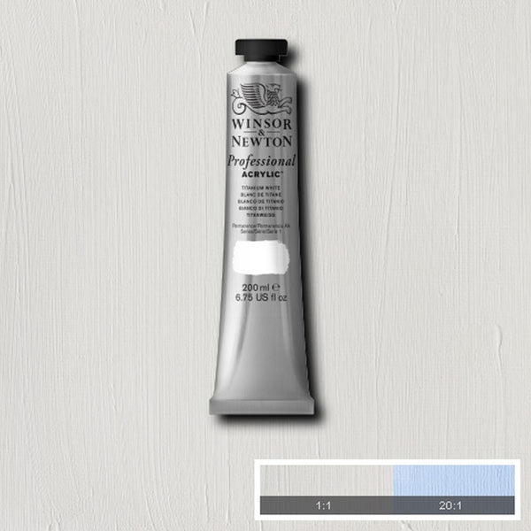 Winsor e Newton - Colore acrilico degli artisti professionisti - 200ml - Titianium White