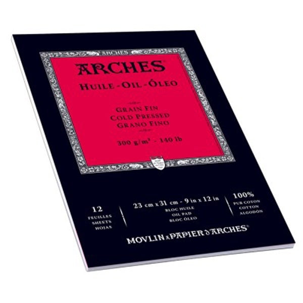 ARCHES - Tampon d'huile - 140 lb 12 "x 9" (300 gsm - 31 x 23cm)
