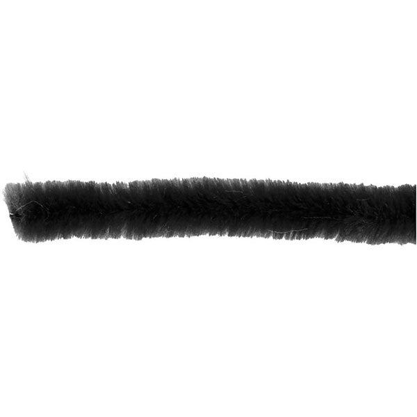 Pipe Cleaners 6mm x 30cm 50 piece Black