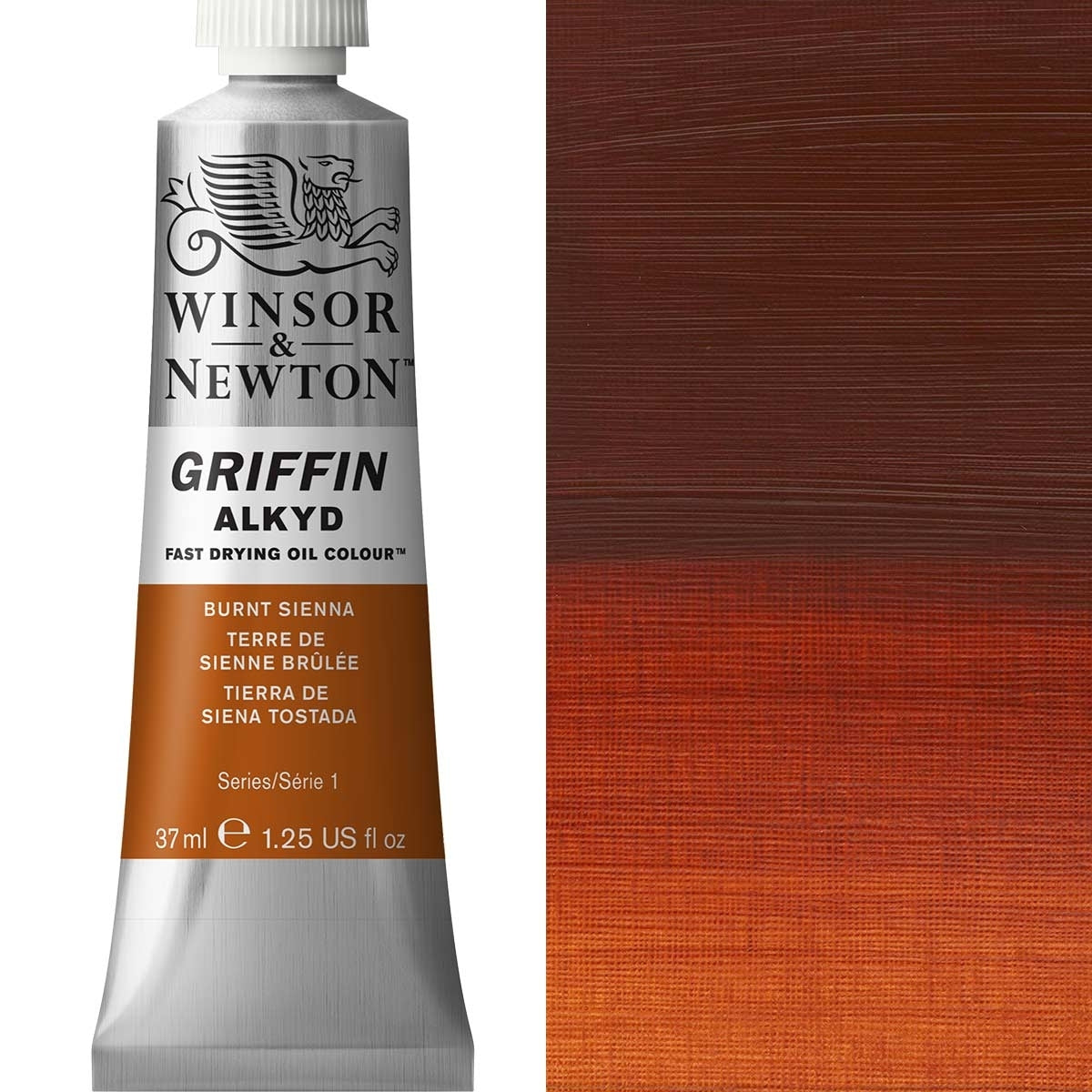 Winsor und Newton - Griffin Alkyd Ölfarbe - 37 ml - Burnt Sienna