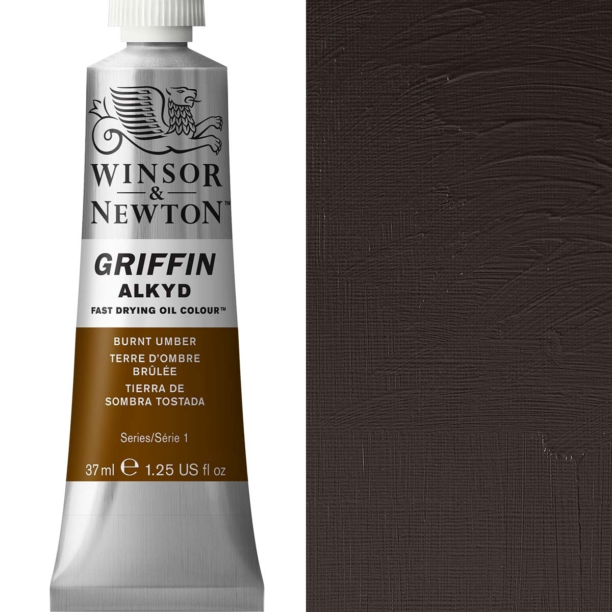 Winsor en Newton - Griffin Alkyd Oil Color - 37 ml - Burnt Umber