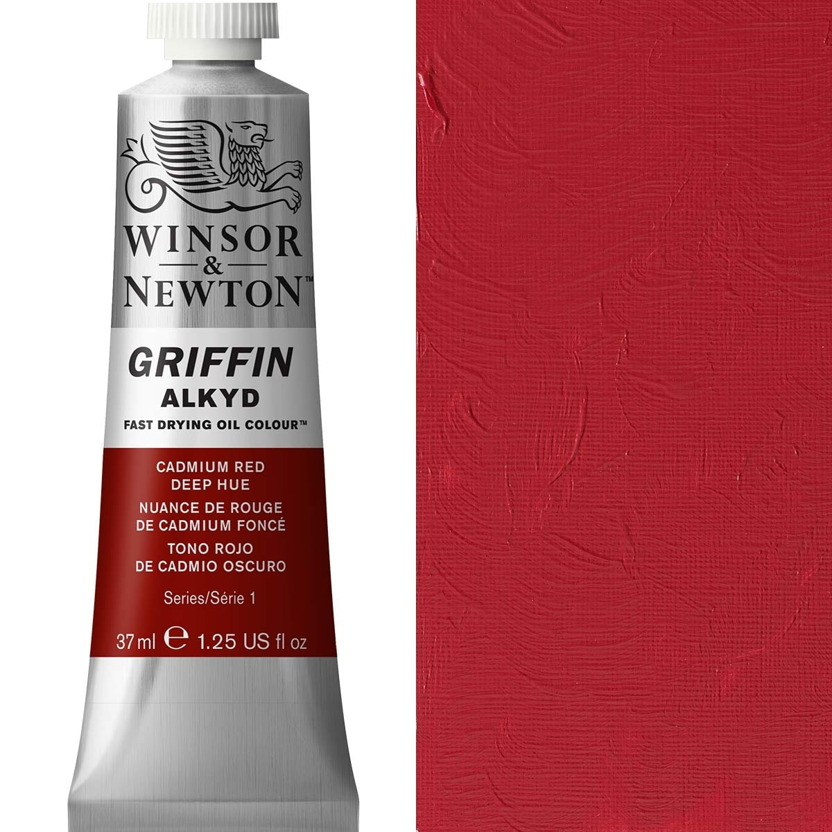 Winsor und Newton - Griffin Alkyd Ölfarbe - 37 ml - Cadmium Red Deep Hue