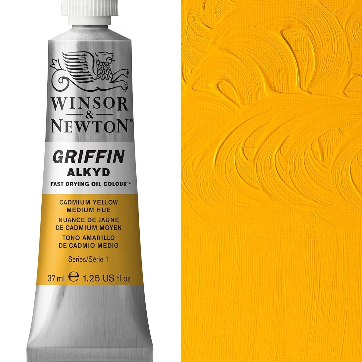 Winsor und Newton - Griffin Alkyd Ölfarbe - 37 ml - Cadmium Yellow Hue