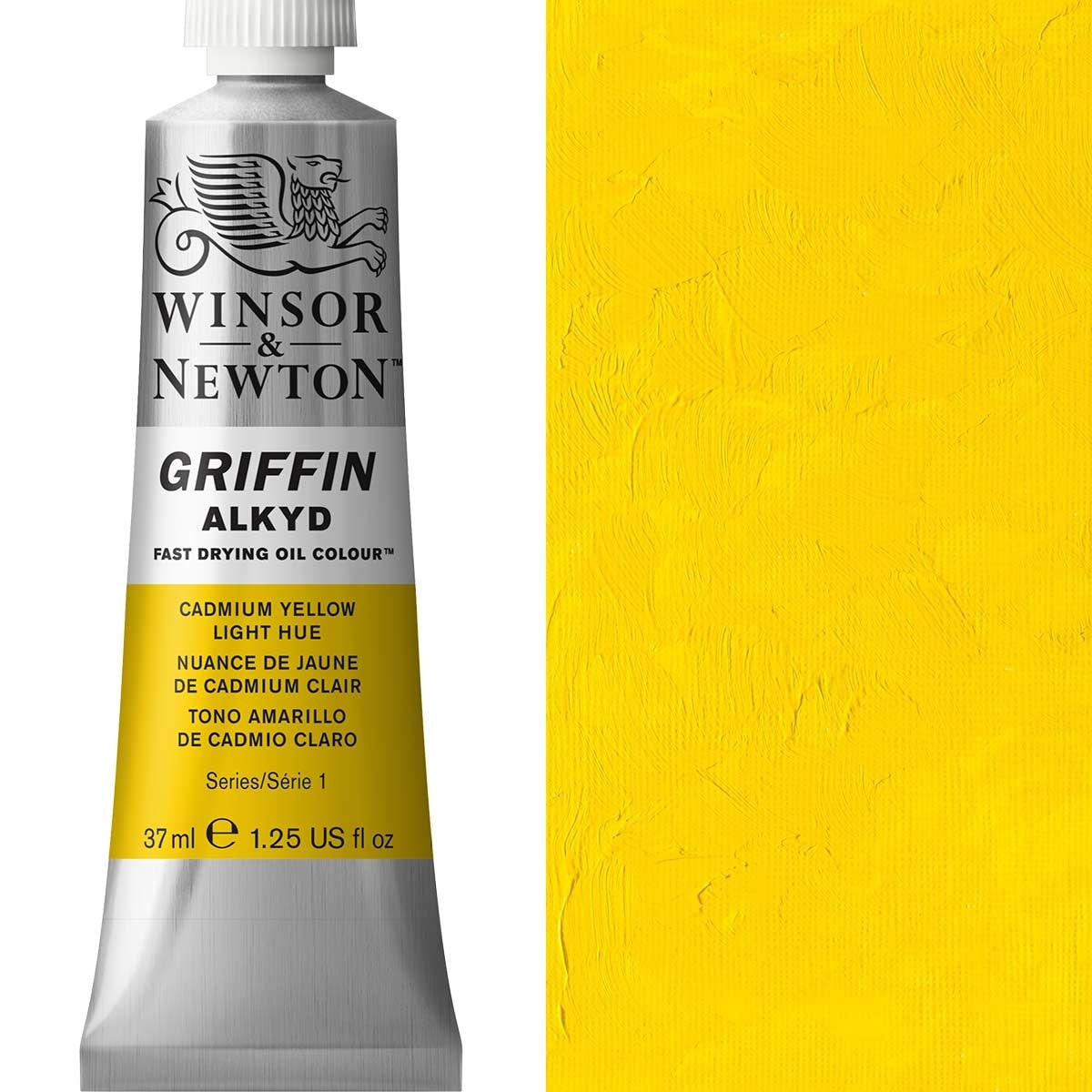 Winsor und Newton - Griffin Alkydölfarbe - 37 ml - Cadmium gelb Lichtfarbe