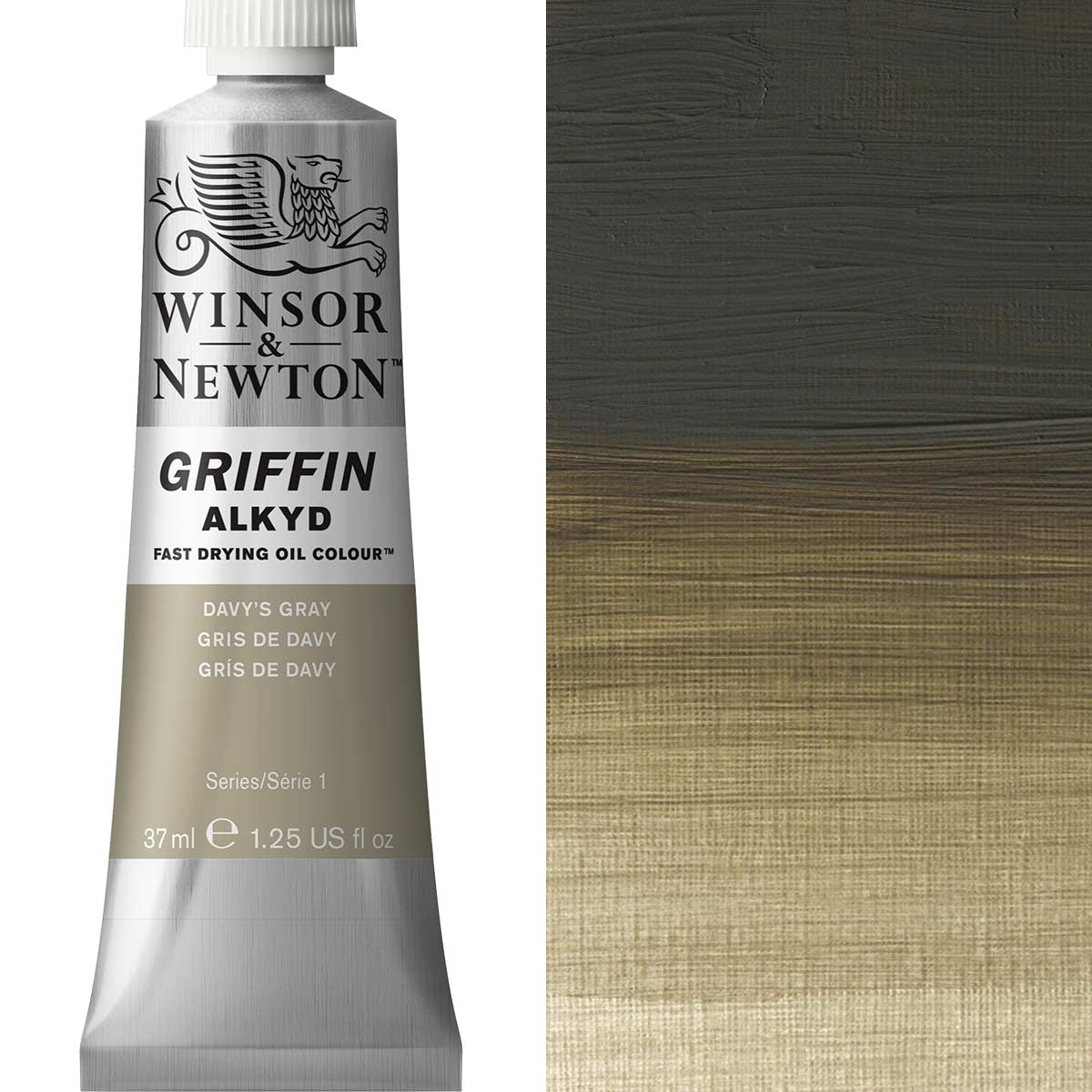 Winsor en Newton - Griffin Alkyd Oil Color - 37 ml - Davy's Gray