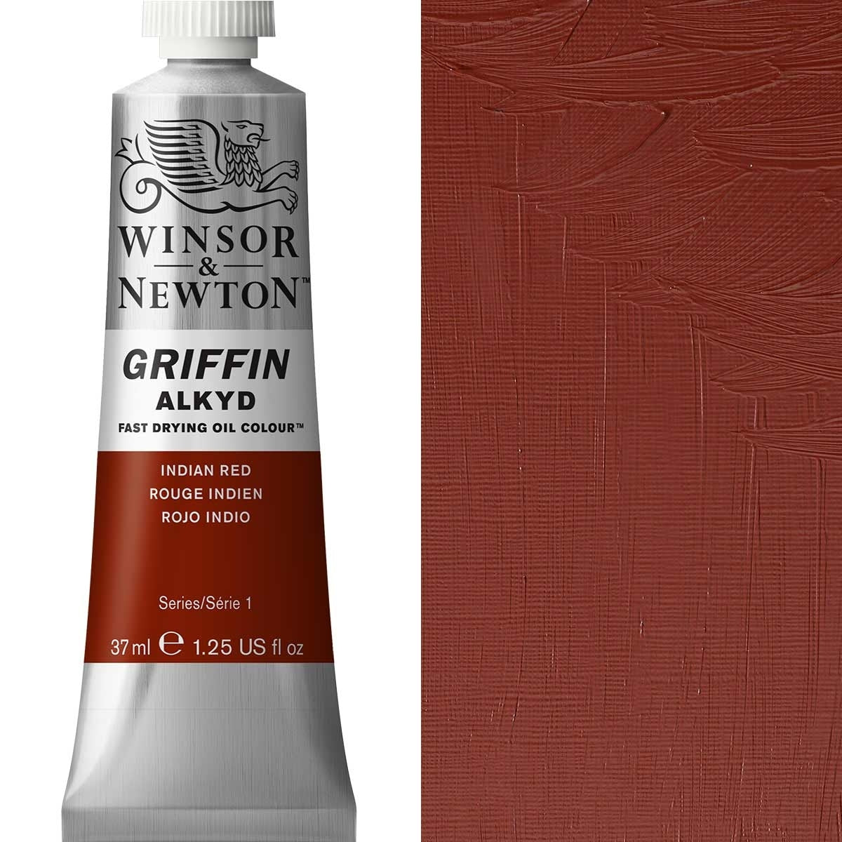 Winsor en Newton - Griffin Alkyd Oil Color - 37 ml - Indian Red