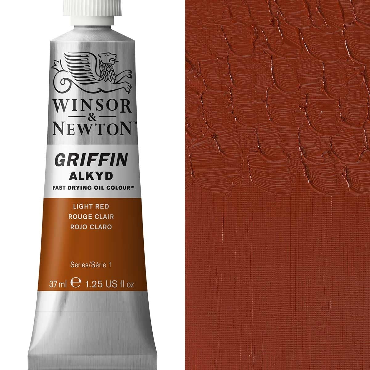 Winsor und Newton - Griffin Alkyd Ölfarbe - 37 ml - hellrot