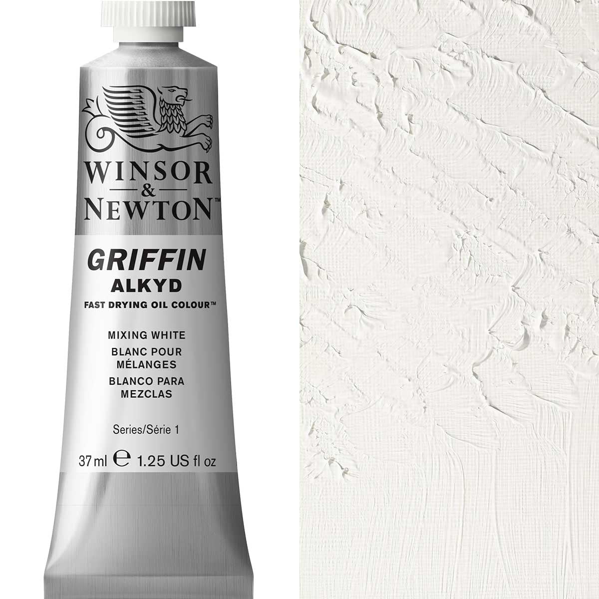 Winsor und Newton - Griffin Alkyd Ölfarbe - 37 ml - Weiß mischen