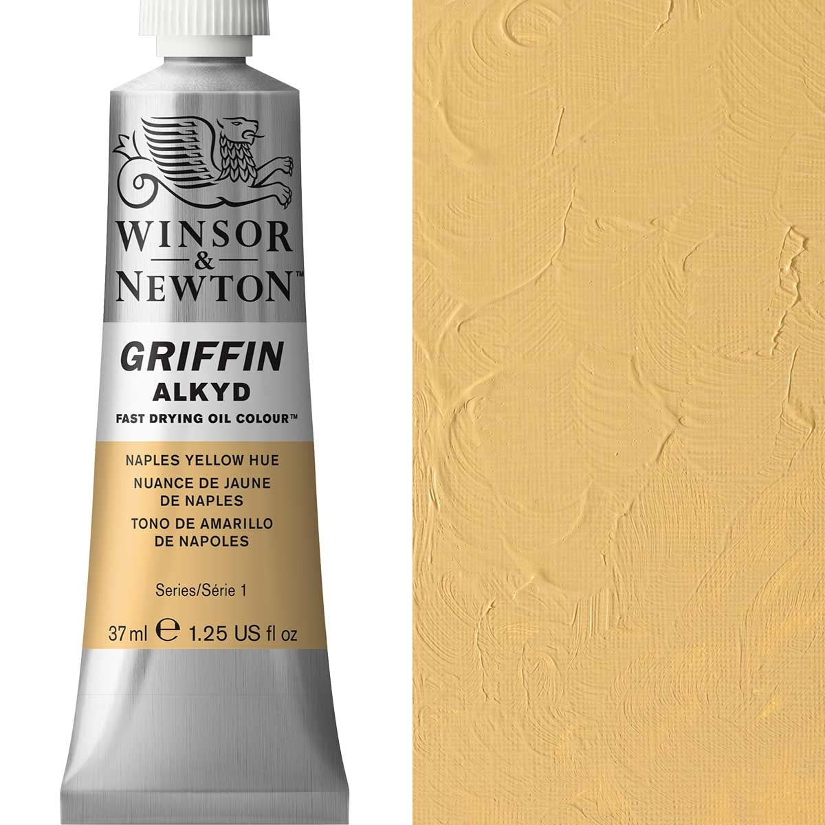 Winsor en Newton - Griffin Alkyd Oil Color - 37 ml - Napels Yellow