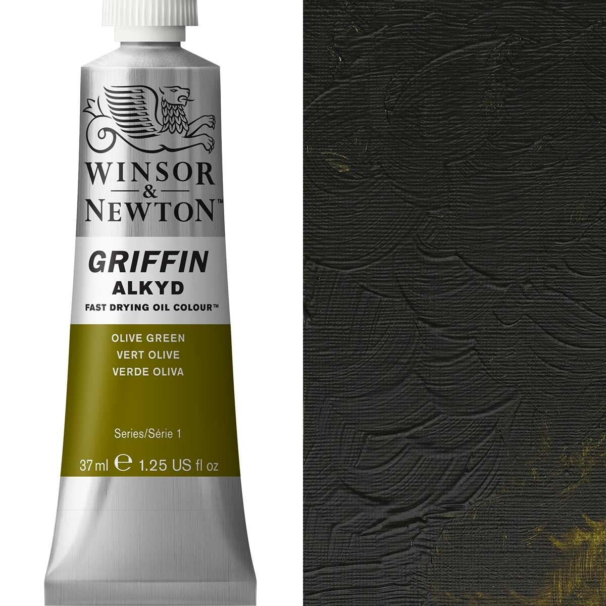Winsor en Newton - Griffin Alkyd Oil Color - 37 ml - Olive Green